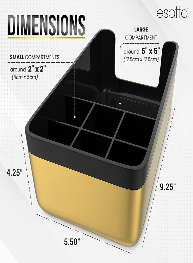 Esatto Professional Bar Products Premium Bar Caddy (Gold), Used to Easily Organize Bar Items and Workspace, With Additional 12 Pourers For Precision Pouring and 12 Pourer Covers - Image 4